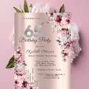 Search for floral 65th birthday invitations Surprise