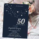 Search for simple 50th birthday invitations White