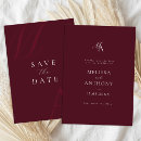 Search for burgundy save the dates Modern