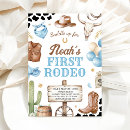 Search for my rodeo 1st birthday invitations Wild west
