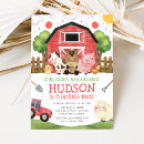 Search for tractor invitations Barnyard