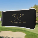 Search for black and gold golf head covers Dad