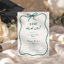 Search for she did it graduation invitations Graduation party for her