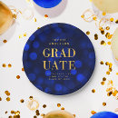 Search for blue and gold graduation plates High school