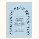 Search for something blue invitations Typography
