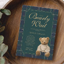 Search for blue and green baby shower invitations We can bearly wait