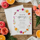 Search for pink orange bridal shower invitations Main squeeze