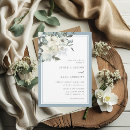 Search for dusty blue floral wedding invitations Summer