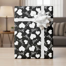 Search for cursive wrapping paper Black and white