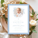 Search for baby blue christening invitations Modern