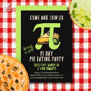 Search for pi day pie invitations March 14