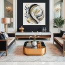 Search for abstract black and white canvas prints Unique