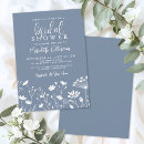 Search for blue and white bridal shower invitations Bride