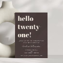 Search for twenty one invitations Contemporary