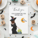 Search for witch thank you cards Baby is brewing