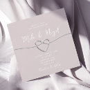 Search for blush and silver wedding invitations Minimalist