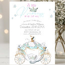 Search for princess carriage baby shower invitations Cinderella