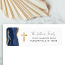 Search for holy communion return address labels Gold cross
