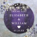 Search for light purple wedding stickers Thank you