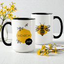Search for black and yellow bee mugs Insect