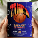 Search for basketball invitations Navy blue