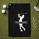 Search for funny sayings golf golf towels For her