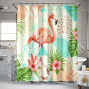 Search for flamingo shower curtains Palm leaves