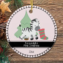 Search for zebra christmas tree decorations Stripes