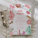 Search for spa invitations Pink bow