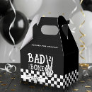 Search for black and white checkered favour boxes Boy