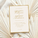 Search for ivory and gold wedding invitations Old money