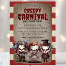 Search for scary clown invitations Carnival