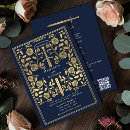 Search for royal blue and gold wedding invitations Elegant