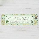 Search for leprechauns return address labels St patricks day
