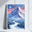Search for winter landscape painting posters Mountain