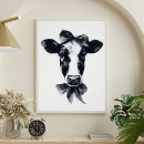 Search for black and white cow posters Animal