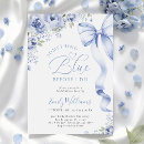 Search for something blue invitations Elegant script calligraphy