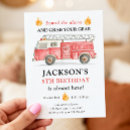 Search for firetruck invitations Sound the alarm