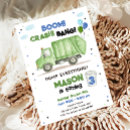 Search for garbage truck birthday invitations Dump everything