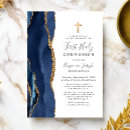 Search for blue first communion invitations Glitter