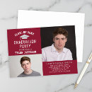 Search for red and silver graduation invitations Graduate