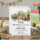 Search for lions and tigers bears invitations Watercolor