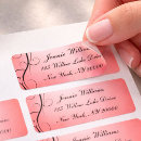 Search for pink ombre return address labels Contemporary