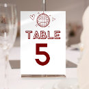 Search for retro wedding table cards Groovy