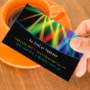 Search for event business cards Disc jockey