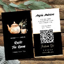 Search for tea business cards Qr code