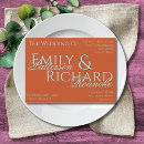 Search for teal and orange wedding invitations Colourful