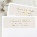 Search for gold wedding return address labels Chic
