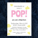 Search for pink popcorn invitations Girl