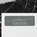Search for green heart return address labels Minimalist